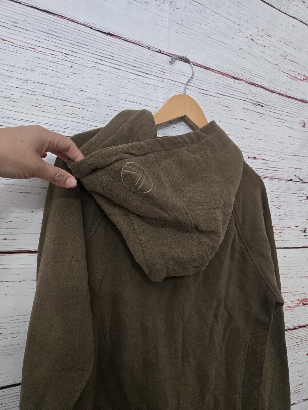 NWOT Savvi Women’s XL Full Zip Hoodie Olive Green Athleisure Jacket - Picture 9 of 16